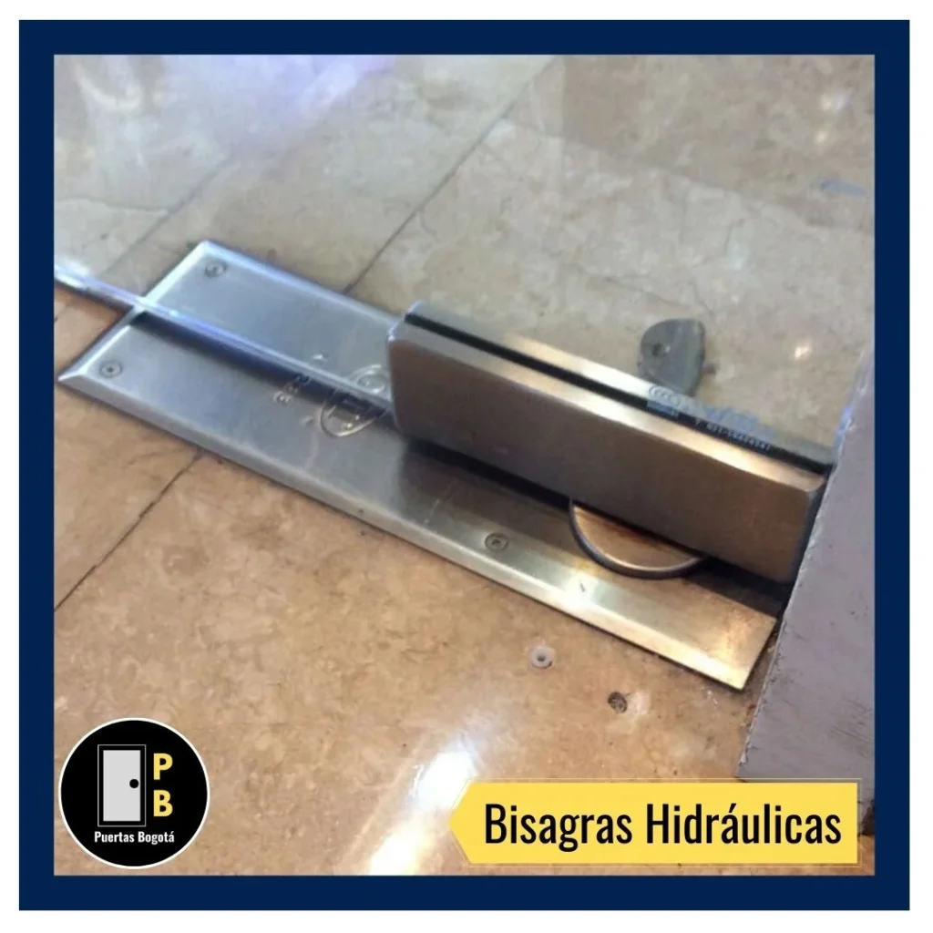 Cambio y Venta de Bisagras Hidráulicas de Piso para Puertas de Vidrio 5 Bisagra de piso para puerta de cristal templado, ideales para puertas principales de vidrio para conjuntos residenciales, puertas de acceso a torres y locales comerciales