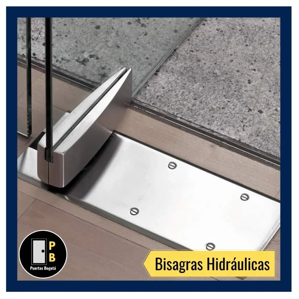 Cambio y Venta de Bisagras Hidráulicas de Piso para Puertas de Vidrio 11 Bisagra de piso para puerta de vidrio templado en Bogotá, especiales para puertas principales para conjuntos residenciales, puertas de acceso a torres y locales comerciales