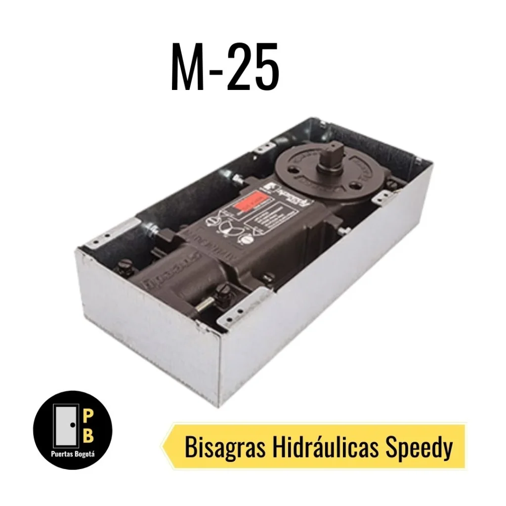 Cambio y Venta de Bisagras Hidráulicas de Piso para Puertas de Vidrio 13 Bisagra hidraulica de piso speedy m25 para puertas en vidrio/cristal templado en Bogotá
