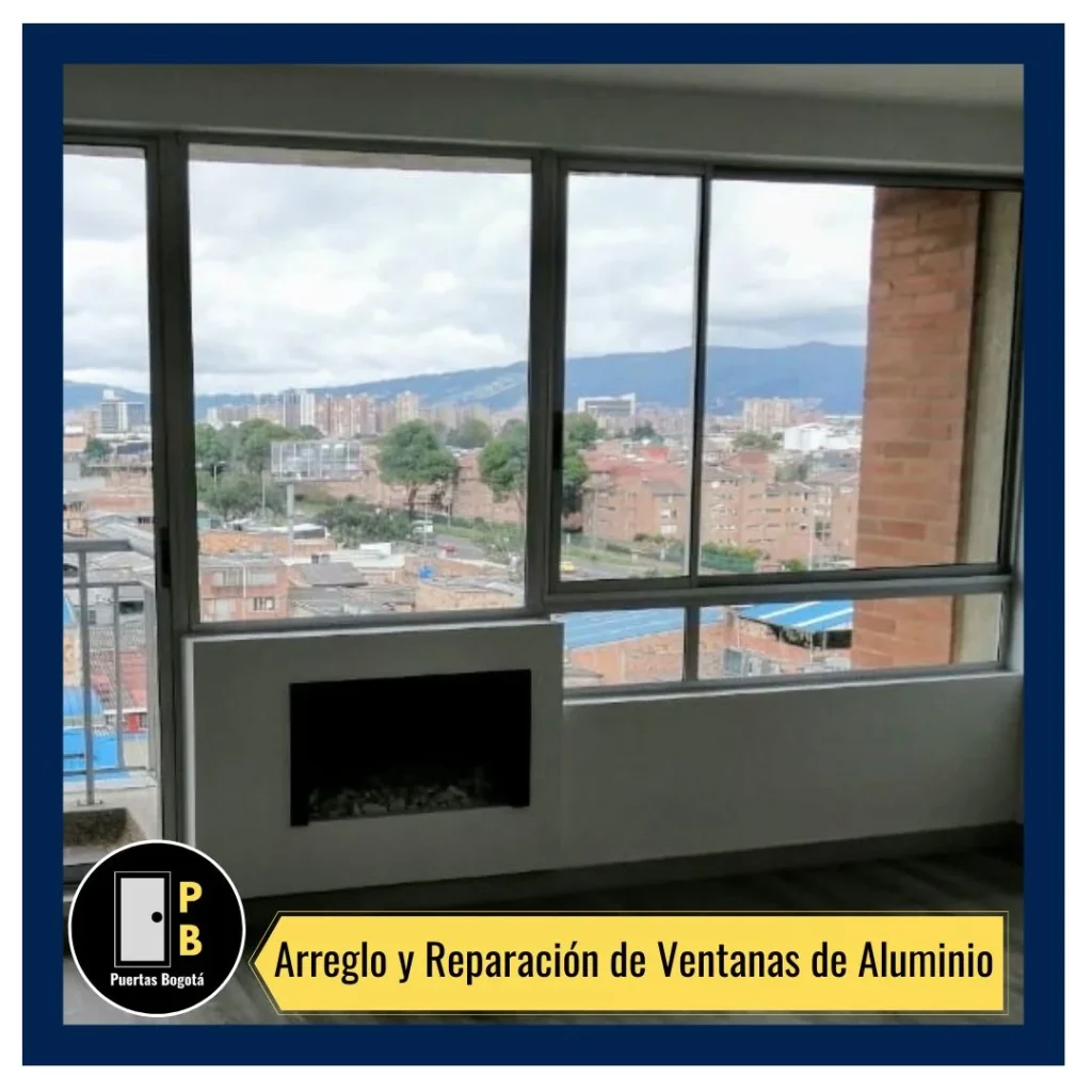 Mantenimiento de ventanas de aluminio en Bogotá realizado por técnicos especializados