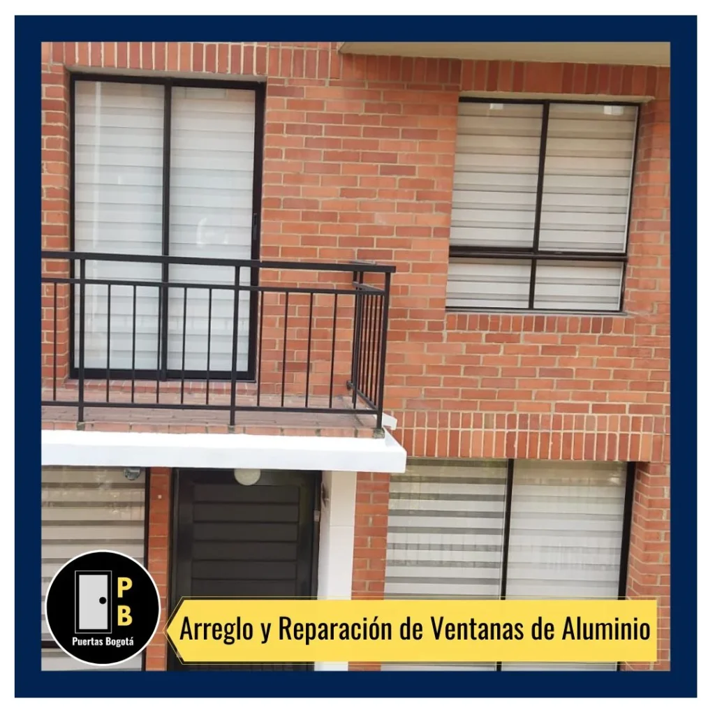 Mantenimiento de ventanas de aluminio y vidrio templado. Servicio a domicilio en Bogotá