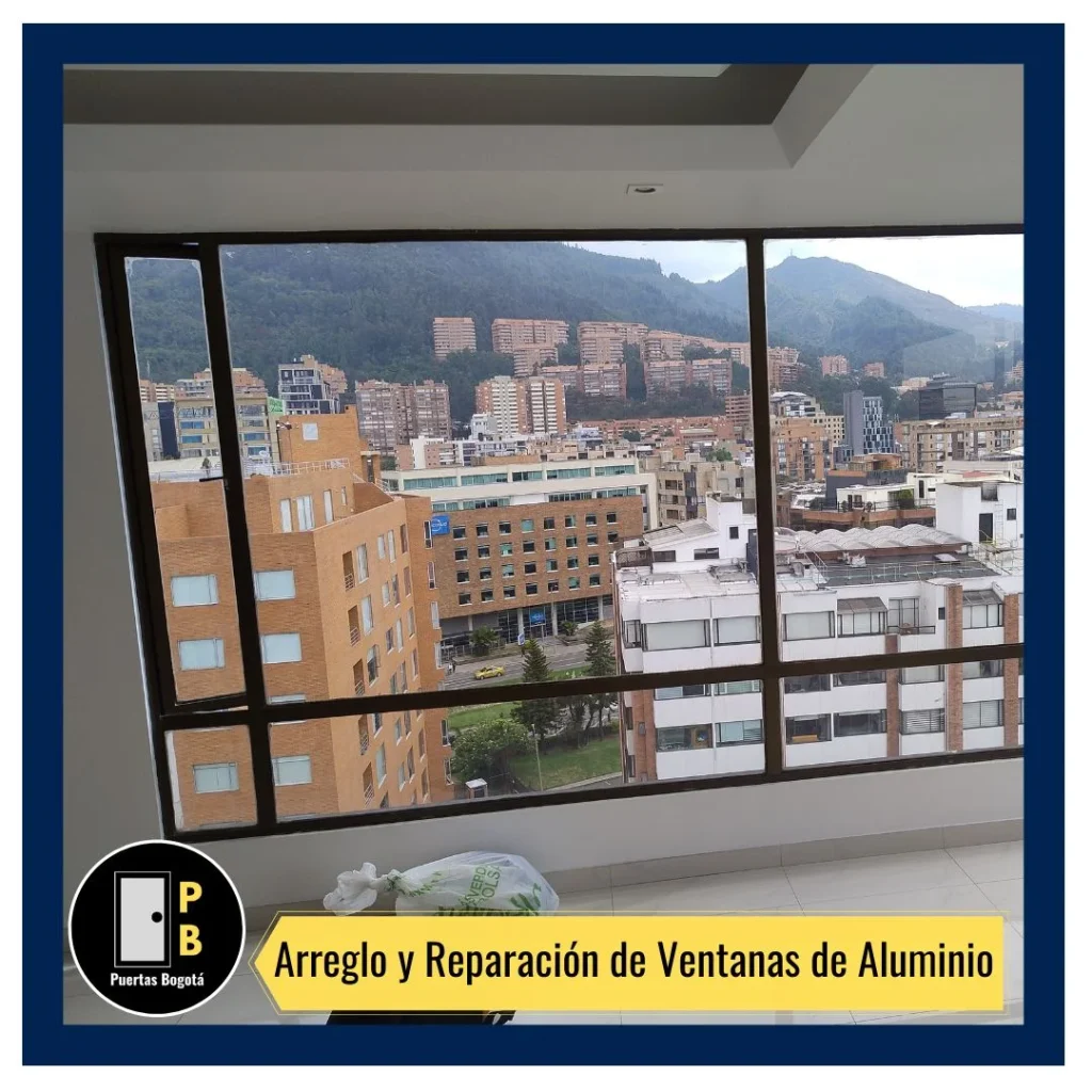 Reparación de ventanas de aluminio a domicilio en Bogotá