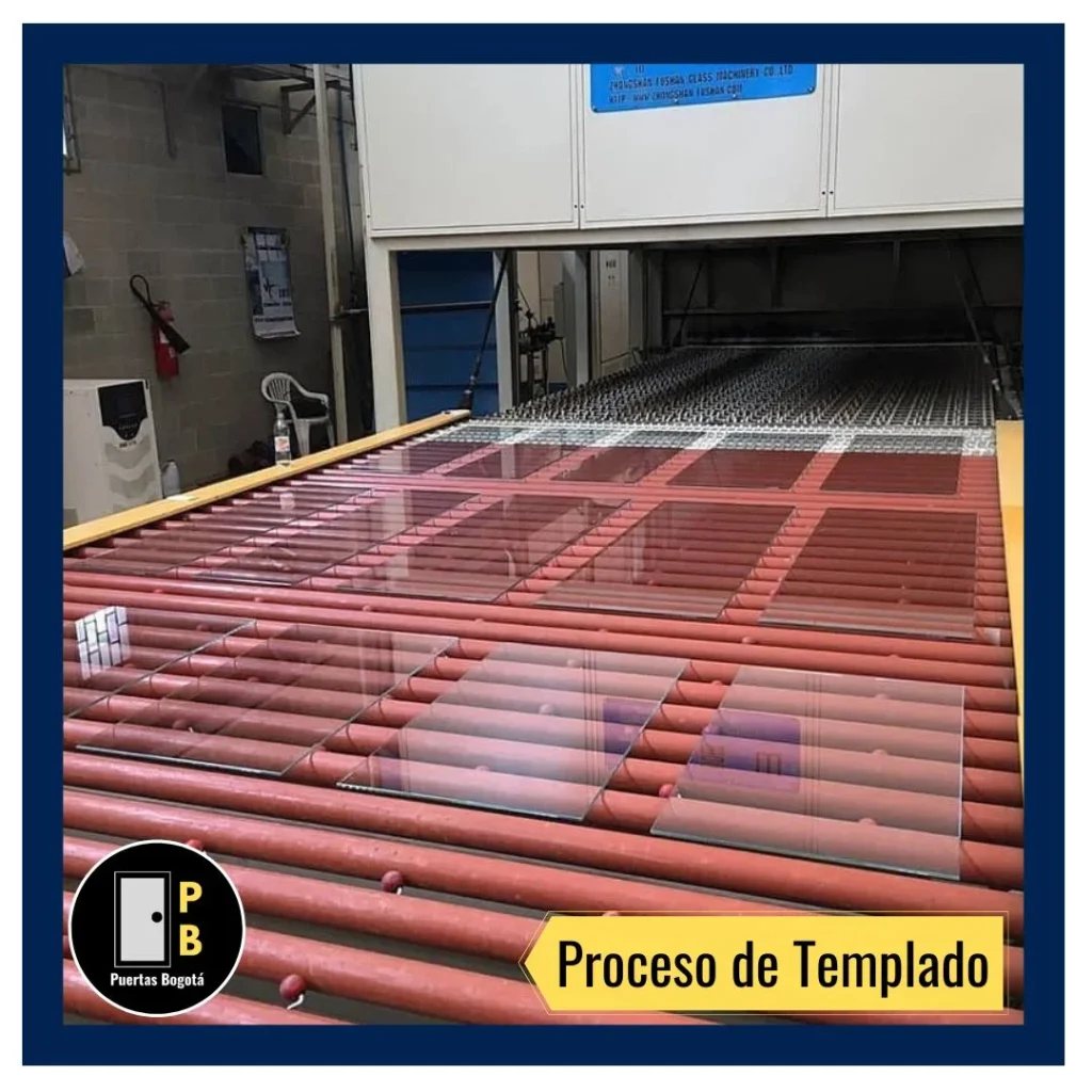 proceso templado vidrio puertas bogota
