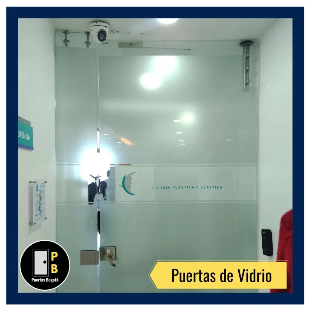 Puertas de vidrio para interiores (apartamentos, casas, oficinas) las cuales no tienen tanto tráfico