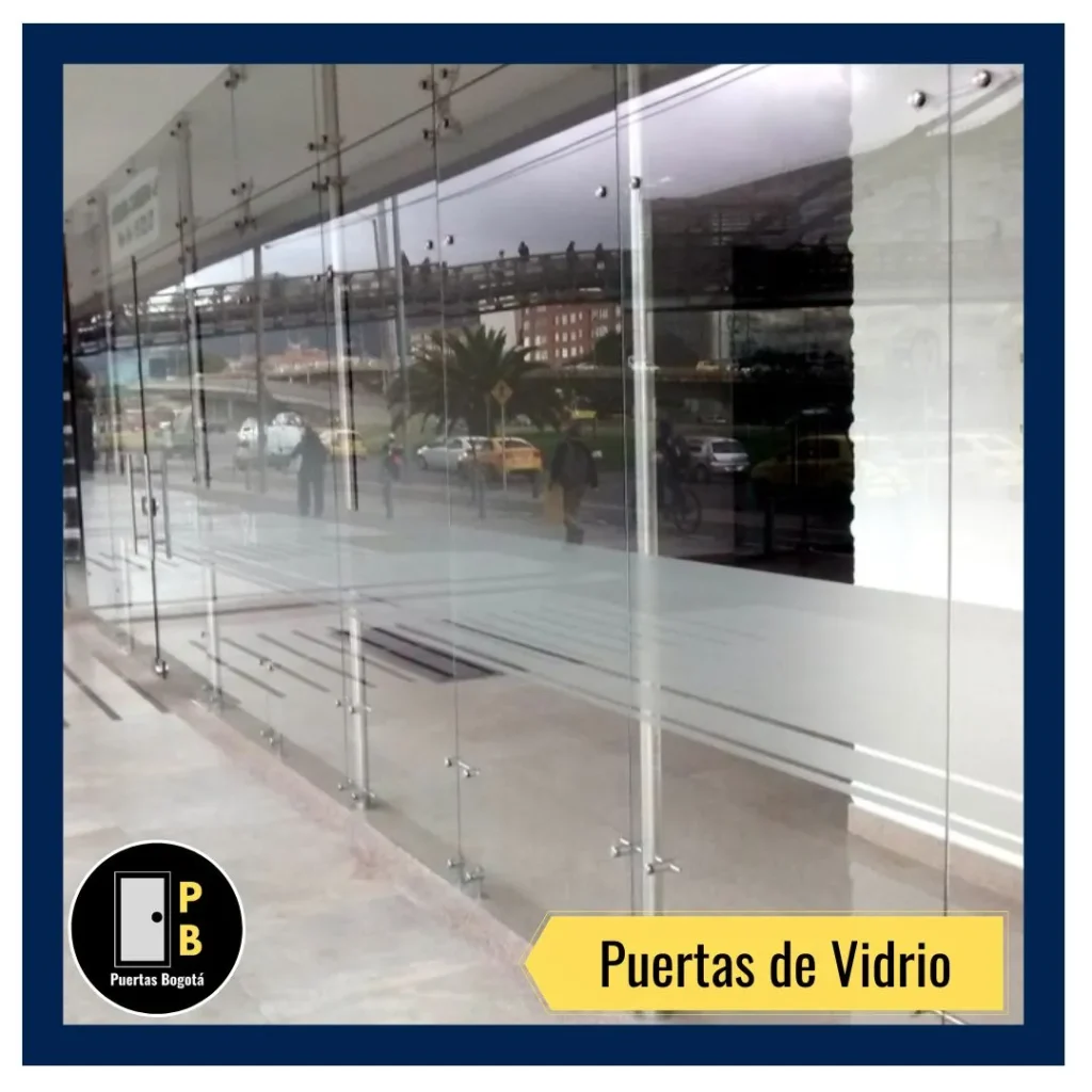 Puertas de vidrio templado para locales comerciales